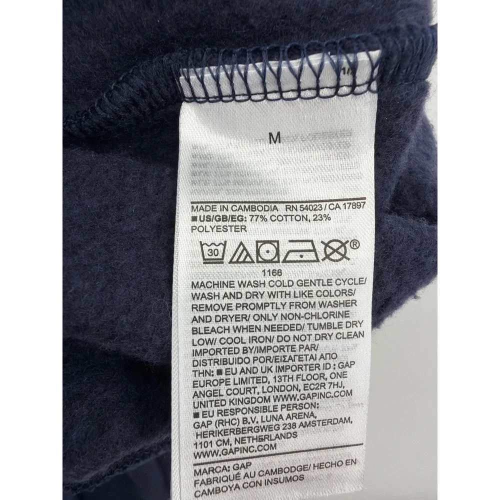 Gap VintageSoft Navy Blue Jogger Sweatpants Mens Medium EUC